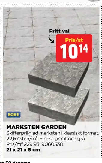 Jem&Fix MARKSTEN GARDEN erbjuda