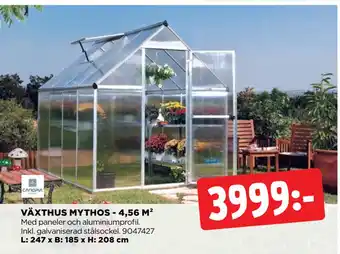 Jem&Fix VÄXTHUS MYTHOS - 4,56 M² erbjuda