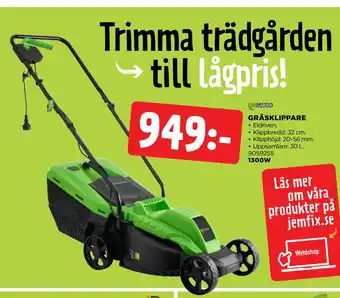 Jem&Fix GRÄSKLIPPARE erbjuda