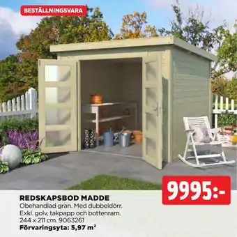 Jem&Fix REDSKAPSBOD MADDE erbjuda