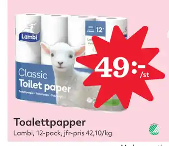 Hemköp Toalettpapper erbjuda