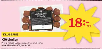 Hemköp Köttbullar erbjuda