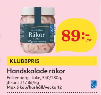 Hemköp Handskalade räkor erbjuda