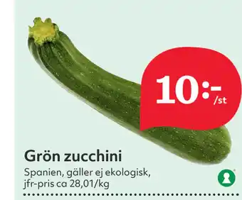 Hemköp Grön zucchini erbjuda