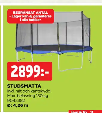 Jem&Fix STUDSMATTA erbjuda