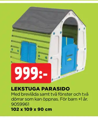 Jem&Fix LEKSTUGA PARASIDO erbjuda