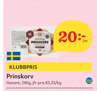 Hemköp Prinskorv erbjuda
