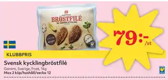 Hemköp Svensk kycklingbröstfilé erbjuda