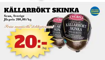 Bonum Matmarknad KÄLLARRÖKT SKINKA erbjuda