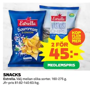 Coop Daglivs SNACKS erbjuda
