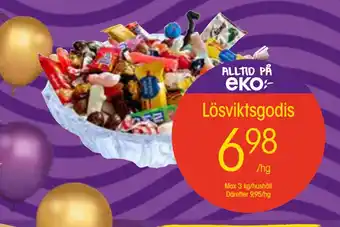 EKO Lösviktsgodis erbjuda