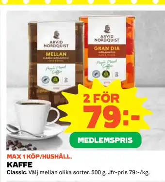 Coop Daglivs KAFFE erbjuda