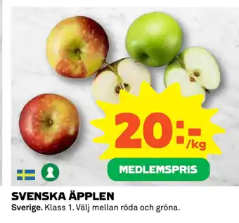 Coop Daglivs SVENSKA ÄPPLEN erbjuda