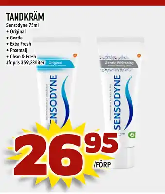 Bonum Matmarknad TANDKRÄM erbjuda