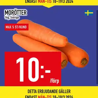 Matdax MORÖTTER erbjuda