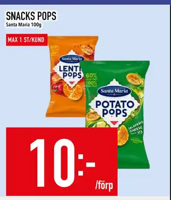 Matdax SNACKS POPS erbjuda
