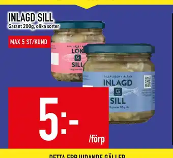 Matdax INLAGD SILL erbjuda