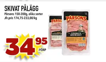 Matdax SKIVAT PÅLÄGG erbjuda
