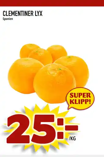 Nya Pulsen CLEMENTINER LYX erbjuda