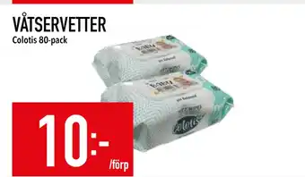 Matdax VÅTSERVETTER erbjuda