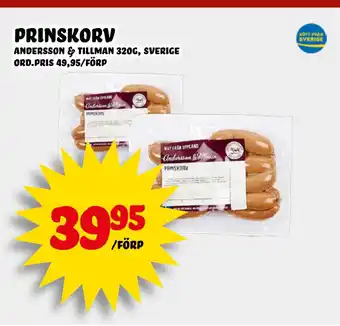 Nelins prinskorv erbjuda