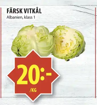 Matvärlden Tensta FÄRSK VITKÅL erbjuda