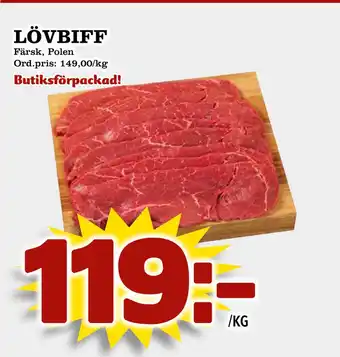 Supergrossen LÖVBIFF erbjuda