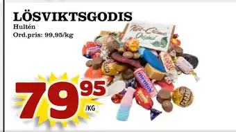 Supergrossen LÖSVIKTSGODIS erbjuda