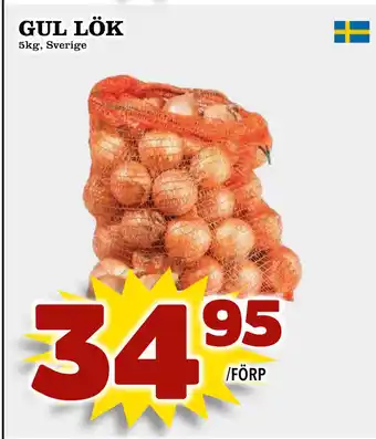 Supergrossen GUL LÖK erbjuda