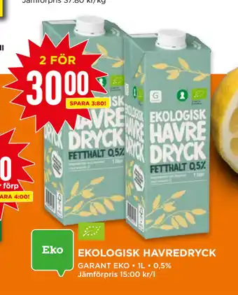 Willys EKOLOGISK HAVREDRYCK erbjuda