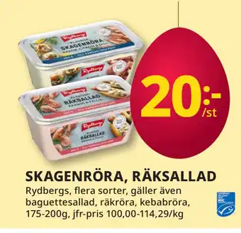 Tempo SKAGENRÖRA, RÄKSALLAD erbjuda