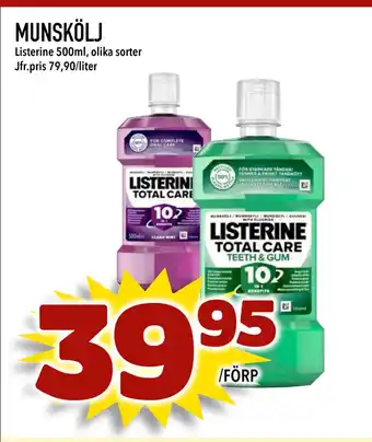 Supergrossen MUNSKÖLJ erbjuda
