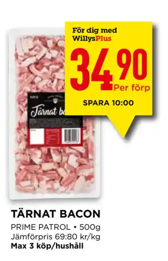 Willys TÄRNAT BACON erbjuda