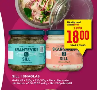 Willys SILL I SMÅGLAS erbjuda