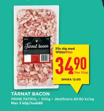 Willys Hemma TÄRNAT BACON erbjuda