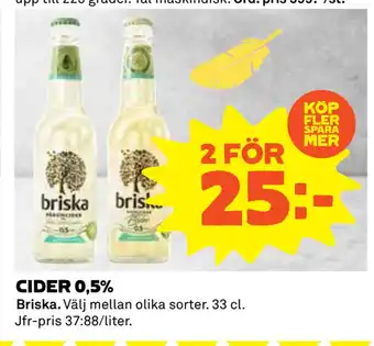 Coop CIDER 0,5% erbjuda
