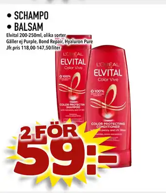 Supergrossen SCHAMPO • BALSAM erbjuda