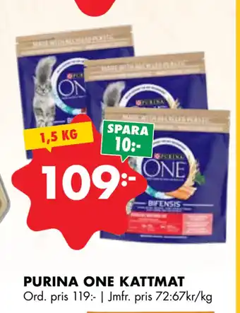 ÖoB PURINA ONE KATTMAT erbjuda
