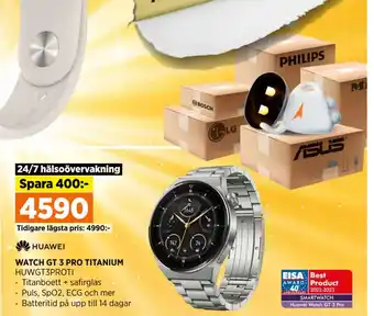 Power WATCH GT 3 PRO TITANIUM erbjuda