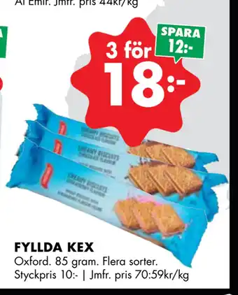 ÖoB FYLLDA KEX erbjuda