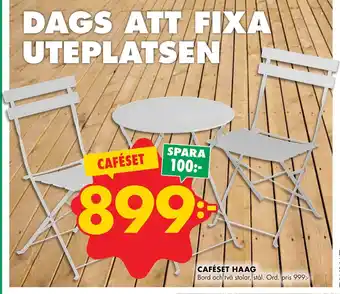ÖoB CAFÉSET HAAG erbjuda