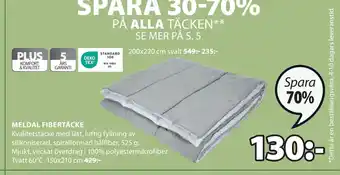 JYSK MELDAL FIBERTÄCKE erbjuda