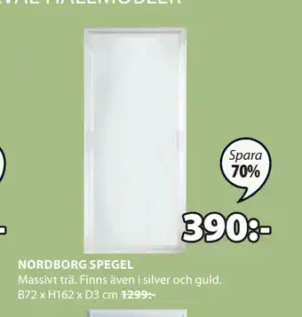 JYSK NORDBORG SPEGEL erbjuda