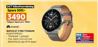 Power WATCH GT 3 PRO TITANIUM erbjuda