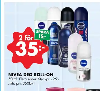 ÖoB NIVEA DEO ROLL-ON erbjuda