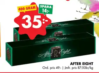 ÖoB AFTER EIGHT erbjuda