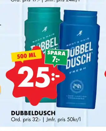 ÖoB DUBBELDUSCH erbjuda