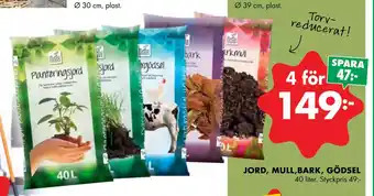 ÖoB JORD, MULL,BARK, GÖDSEL erbjuda
