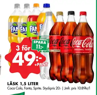 ÖoB LÄSK 1,5 LITER erbjuda