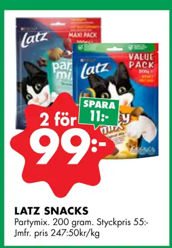 ÖoB LATZ SNACKS erbjuda